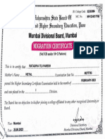 Grade 12th Mogration Certificate