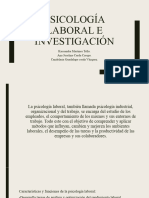 Psicología Laboral e Investigación