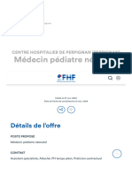 Médecin Pédiatre Néonatal - Fédération Hospitalière de France
