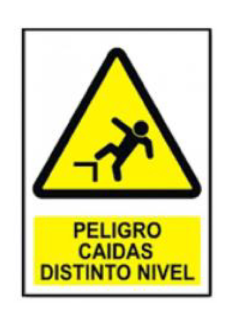 Peligro Caidas A Distinto Nivel | PDF