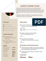 Black White Minimalist CV Resume