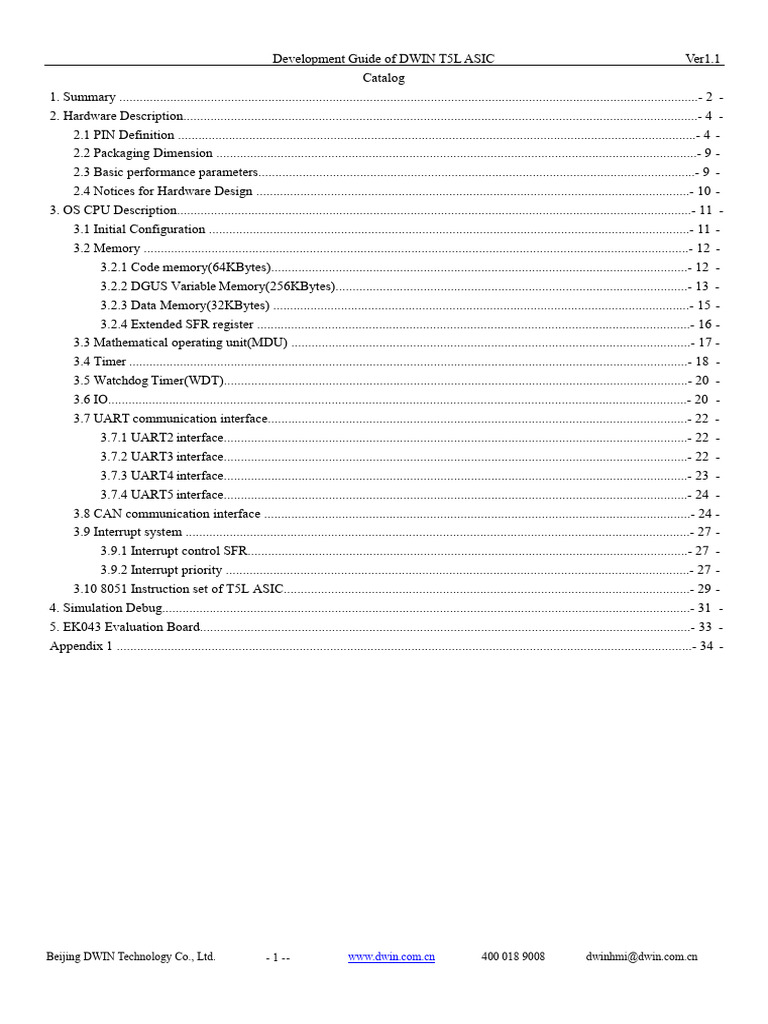 Development Guide of T5L ASIC | PDF | Central Processing Unit ...