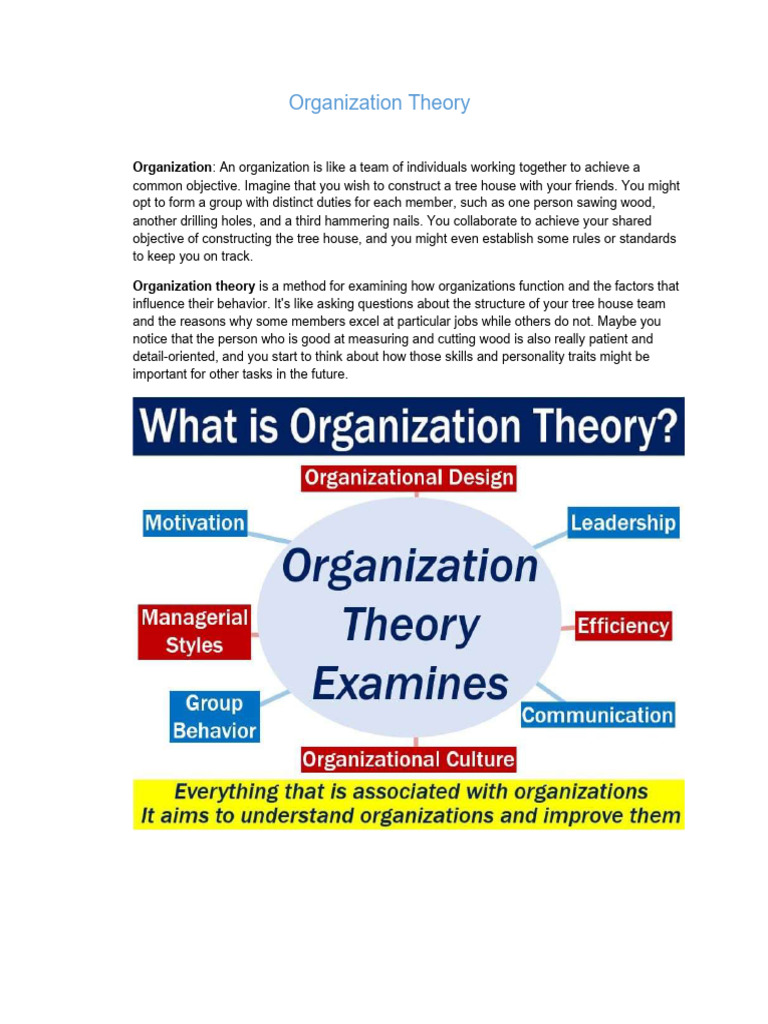 Classical Organization Theory Pdf