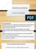 Drawing Financial Statements and Projections