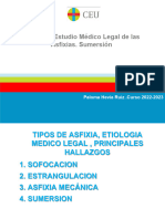Tema 18. .Estudio Medico Legal de Las Asfixias. Sumersion.A