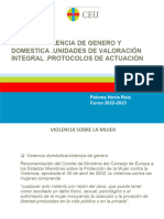 Tema 26. Violencia de Género y Domestica. Unidades de Valoración Integral. Protocolos de Actuación