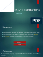 Module 2 - Part B - Operators and Expressions