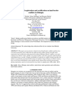 Impact of Land Registration and Certification On Land Border Conflicts in Ethiopia