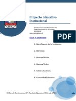 Proyecto Educativo Institucional Esc1 2020