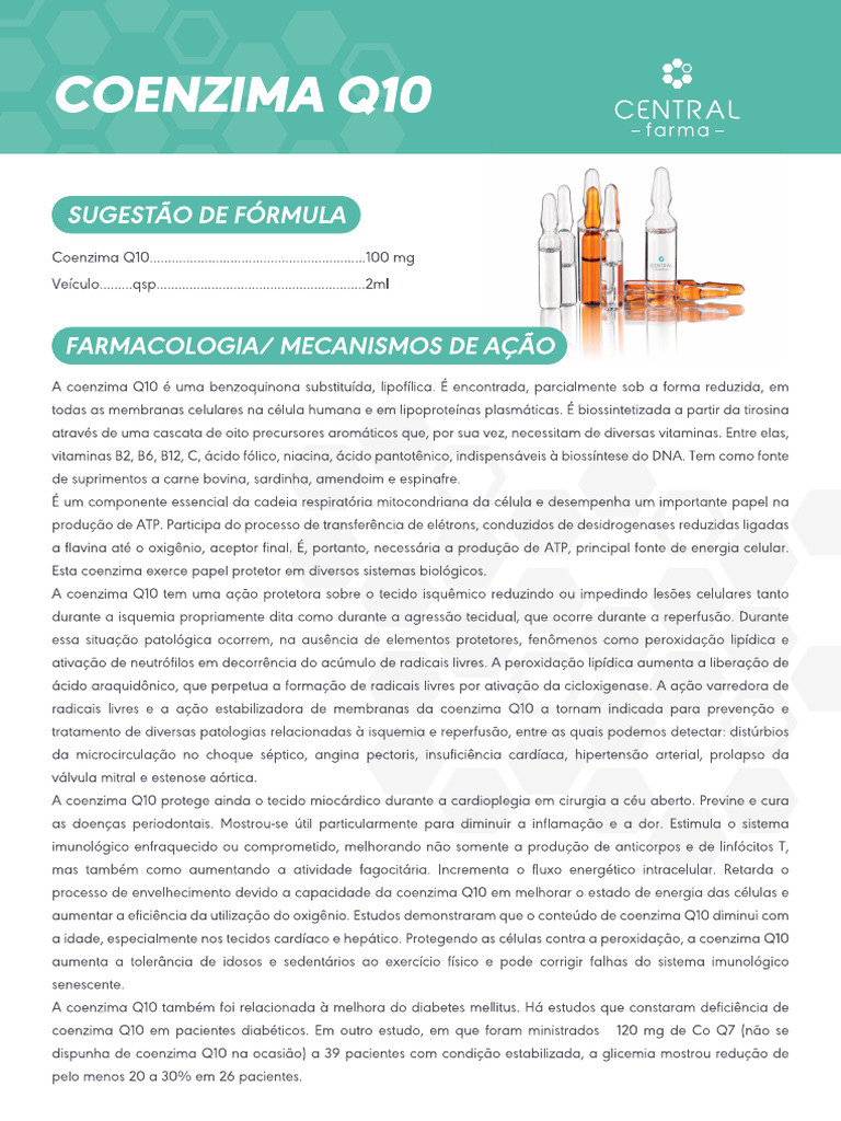 COENZIMA Q10 Injetável | PDF