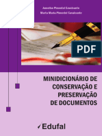 Minidicionário de Conservação e Preservação de Documentos - CAVALCANTE, Annelise Pimentel CAVALCANTE, Marta Maria Pimentel