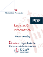 Legislación Informática . ucav