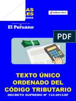 TEXTO UNICO ORDENADO DEL CODIGO TRIBUTARIO DECRETO SUPREMO No133-2013-EF PERU