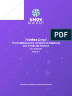 Álgebra Lineal: Transformaciones Lineales en Espacios Con Producto Interno