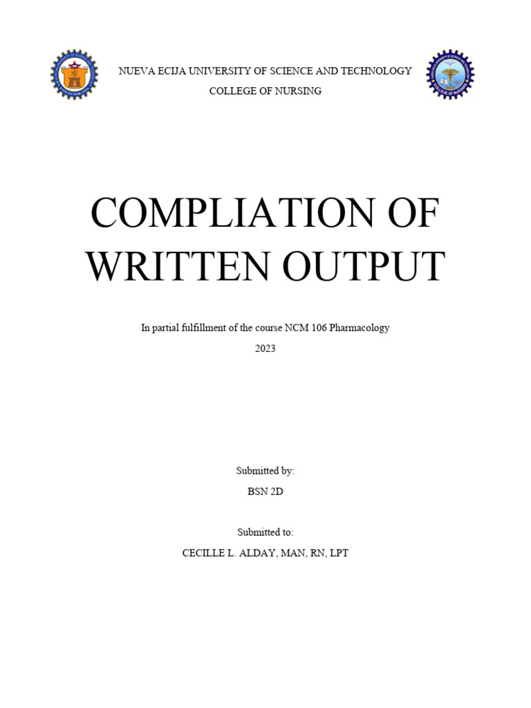 Output Format | PDF