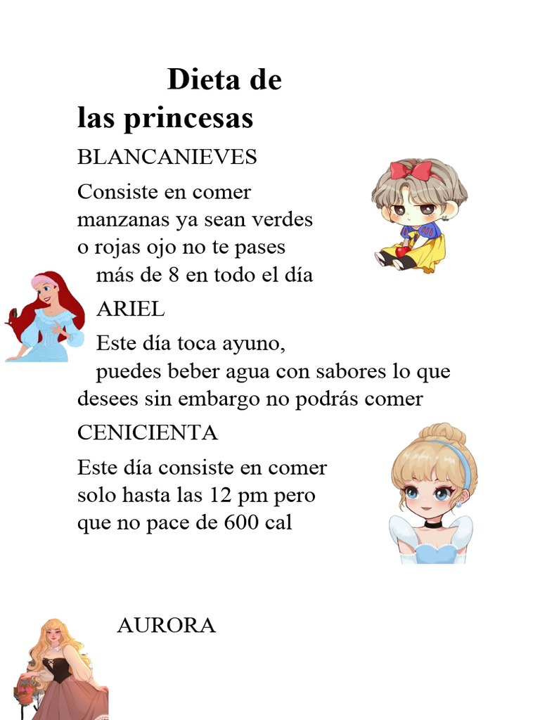 Dieta de las princesas | PDF