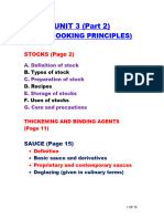 UNIT 3 - Basic Cooking Principles (Stocks & Sauces)