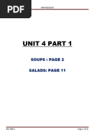 UNIT 4 - Soups & Salads