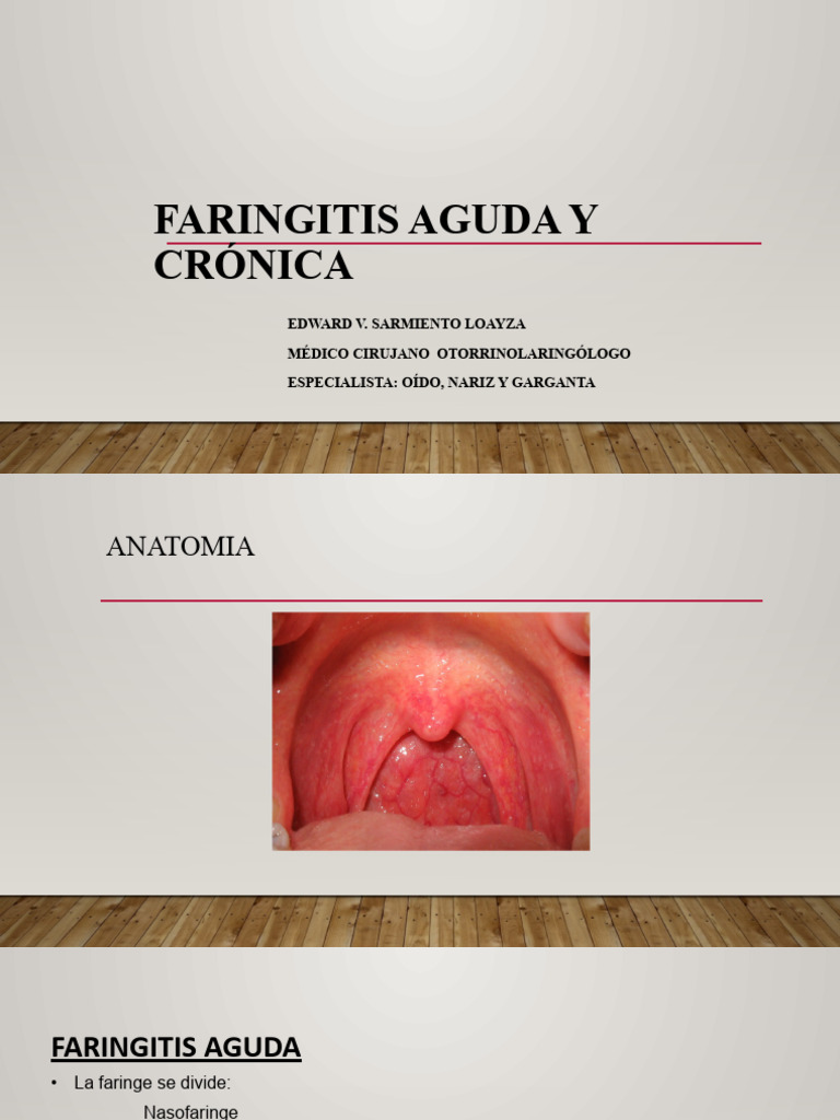 Faringitis: Aguda y Crónica en Niños | PDF | Alergia | Especialidades ...