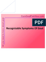 Recognizable Symptoms of Gout