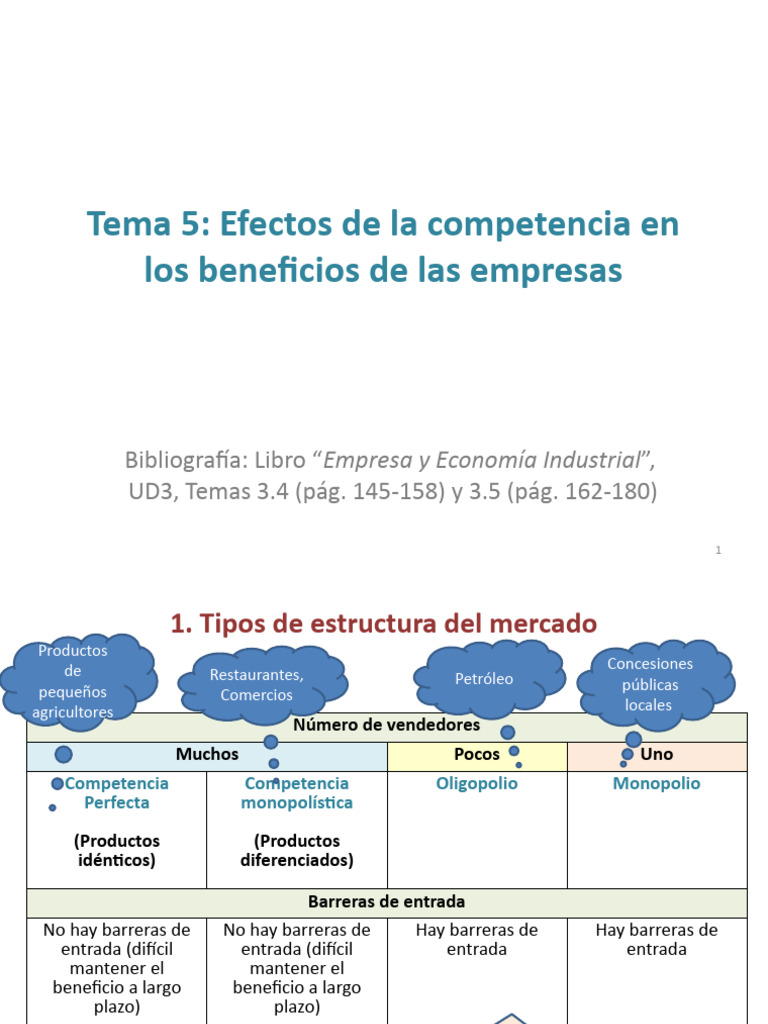 Tipos de Competencia en Mercados | PDF | Mercado (economía) | Monopolio