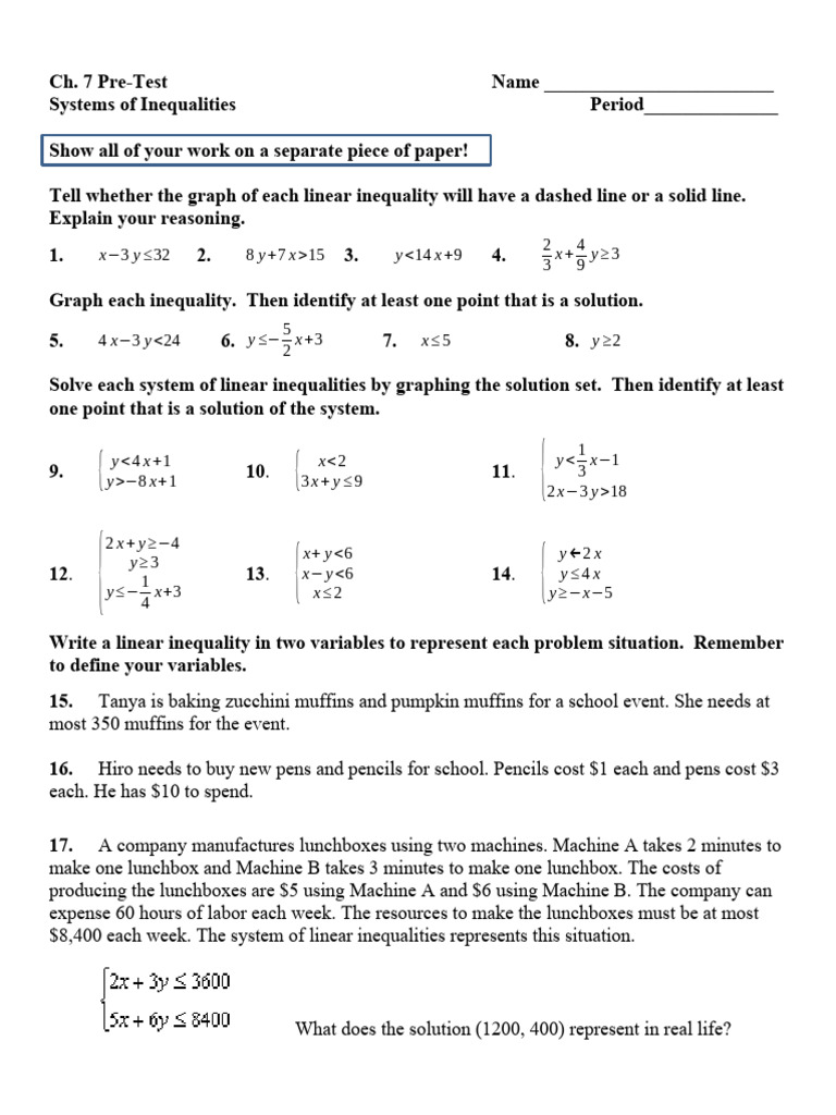15 16 Chapter 7 Pretest Pdf Mathematical Relations Combinatorics