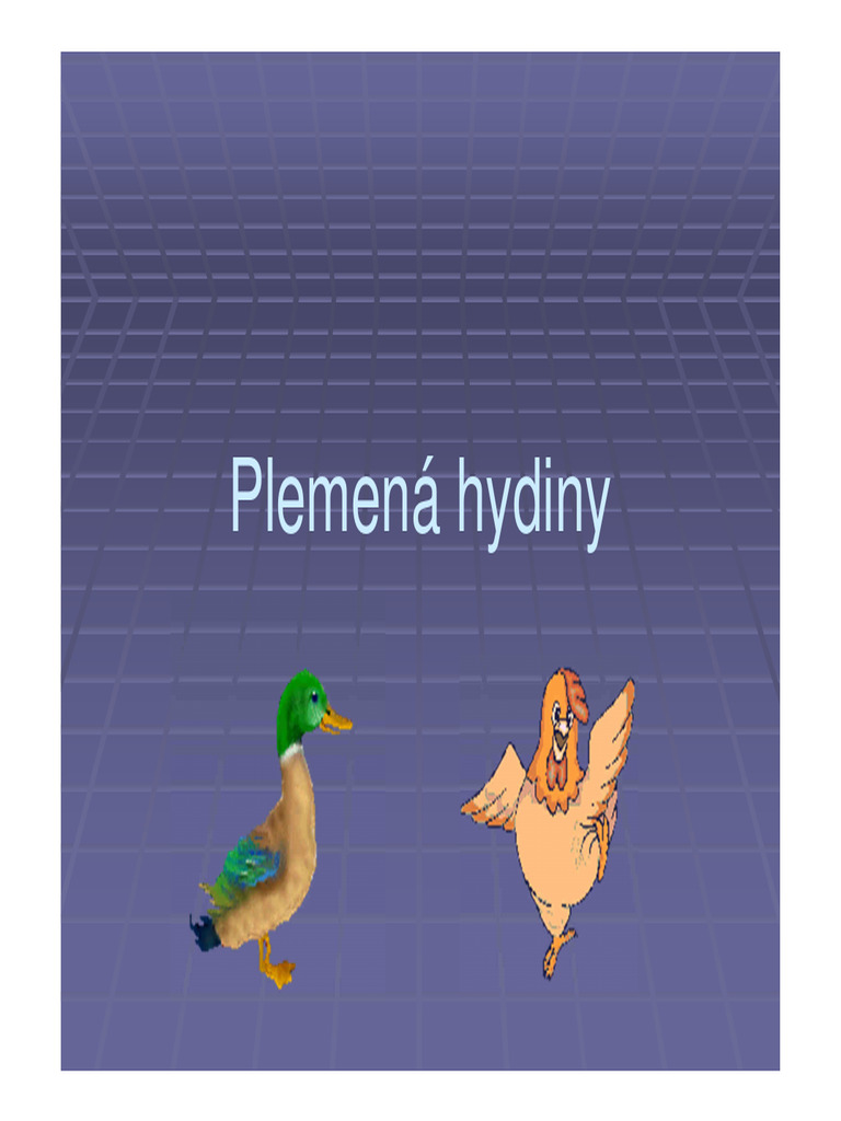 Plemená hydiny | PDF