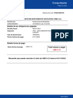 Comprobante: Detalle de Las Obligaciones Pagadas