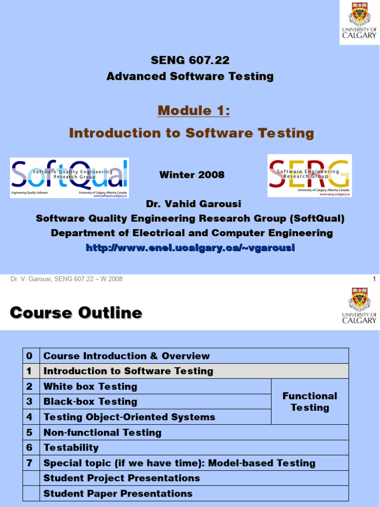 01-Introduction To Software Testing - 2 | PDF | Software Testing ...