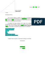 Modelo Carta Autorizacion de Transferencia 2023-2024