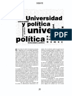 RRG (1995) Universidad y política. Reseña de Simon Schwartzman