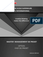 Master Management de Projet Option Chef de Projet