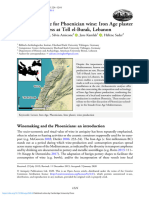 Phoenician Lime for Phoenician Wine: Iron Age Plaster from a Wine Press at Tell El-Burak, Lebanon