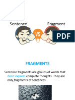 Sentence Versus Fragment - Copia