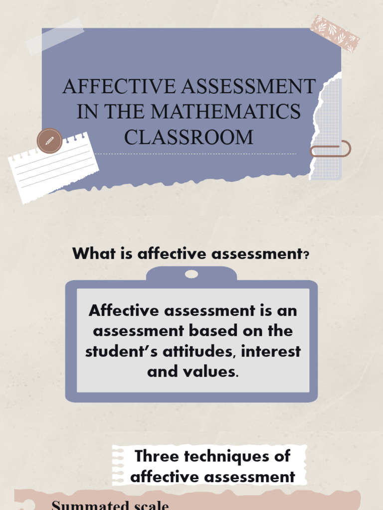 Affective Assessment | PDF | Attitude (Psychology) | Affect (Psychology)