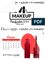 Planner Calendario Maquillaje