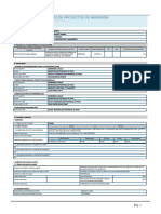 Formato #01: Registro de Proyectos de Inversión