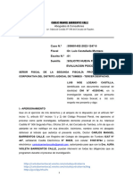 Solicito Reprogramacion de Evaluacion Psicologica PDF