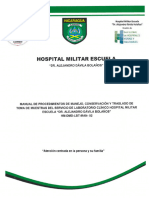 Hm-dmd-lbt-man-02-Manual de Procedimientos de Manejo, Conservacion y Traslado de Toma de Muestras Del Servicio de Laboratorio