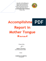 Accomplishment in Mother Tongue.2020 2021