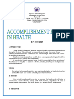 Accomplishment Health 2020 2021