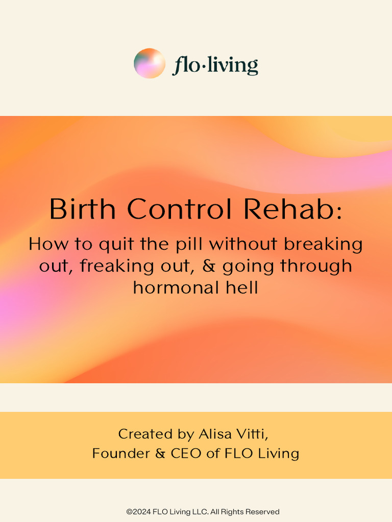 Quitting the Pill: A Guide to Recovery | PDF | Combined Oral ...