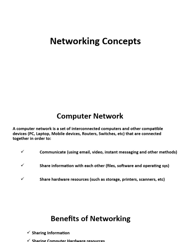 Comprehensive Guide to Networking Types | PDF | Network Topology ...
