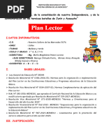 Plan Lector 1° Grado 2025 | PDF | Maestros | Salón de clases