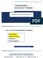 PRONOMBRES, Preposiciones y Verbos