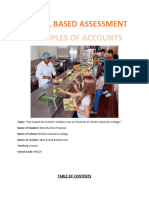 Principles of Accounts: School Based Assessment