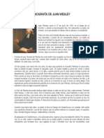 BIOGRAFÍA DE JUAN WESLEY