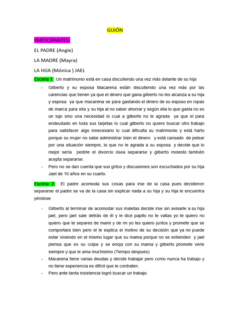 Impacto del Divorcio en Niños: Jael | PDF
