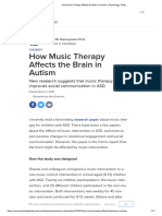 How Music Therapy Affects The Brain in Autism - Psychology Today