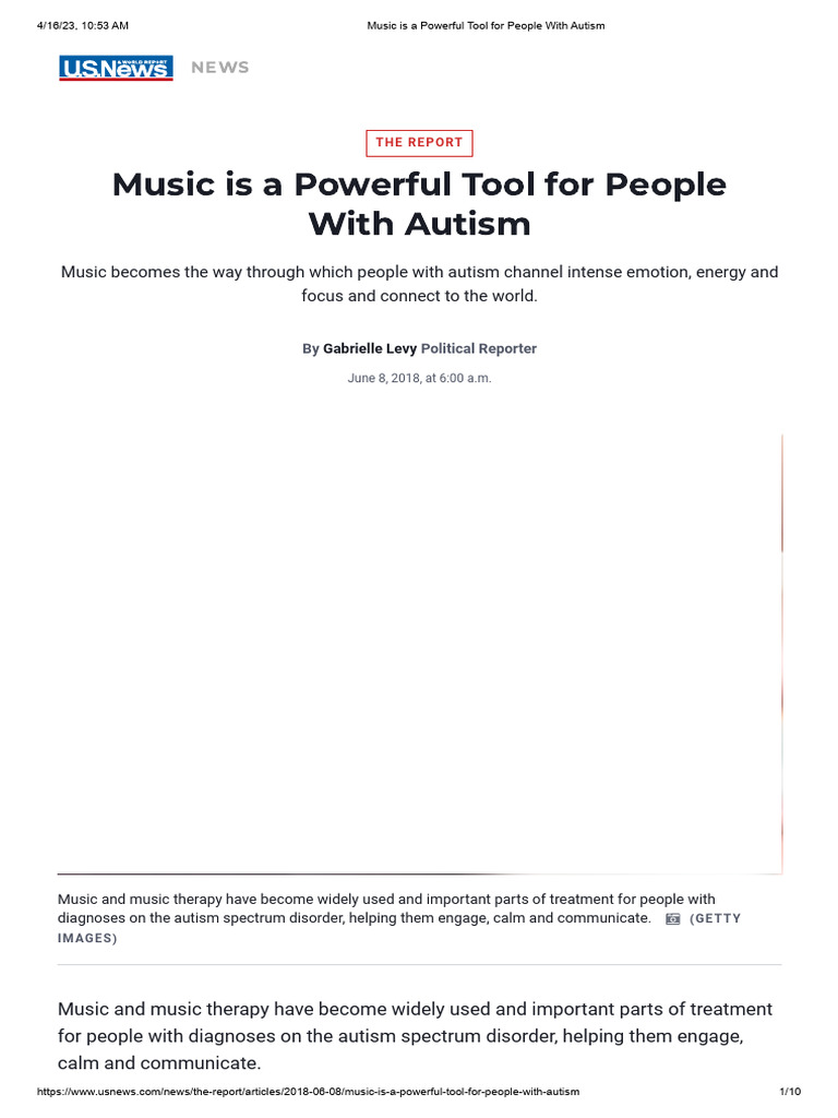 Music Is A Powerful Tool For People With Autism | PDF | Autism Spectrum ...